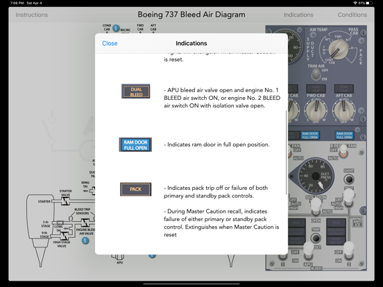 Boeing 737 NG Bleed Air System iPad app afbeelding 3