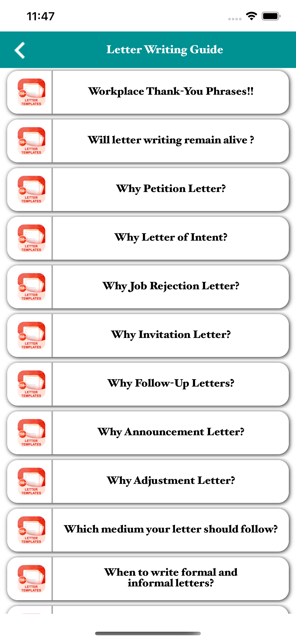 Letter Templates
