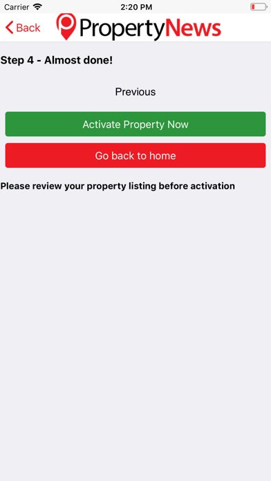 App screenshot