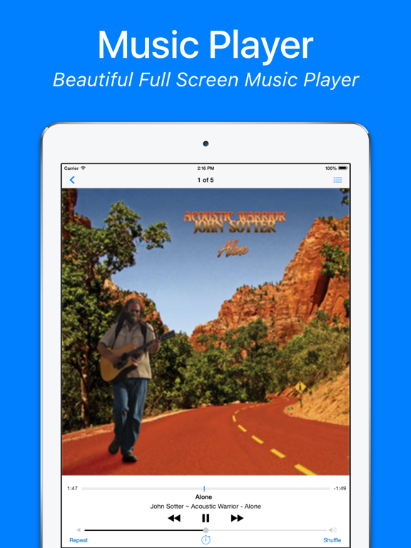 Screenshot #5 pour Cloud Music Player for Clouds