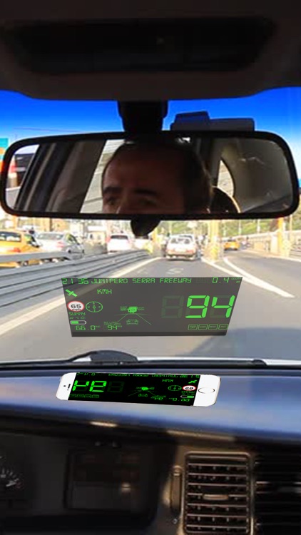 Speedmeter mph digital display