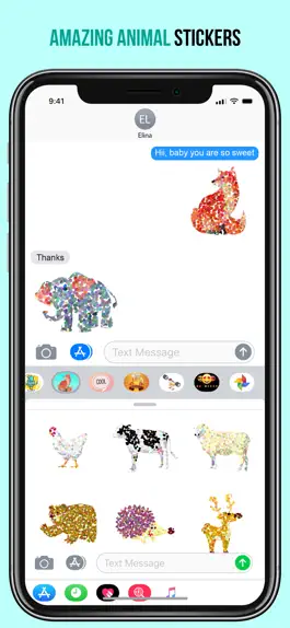 Game screenshot Animated Doted Animals Sticker hack