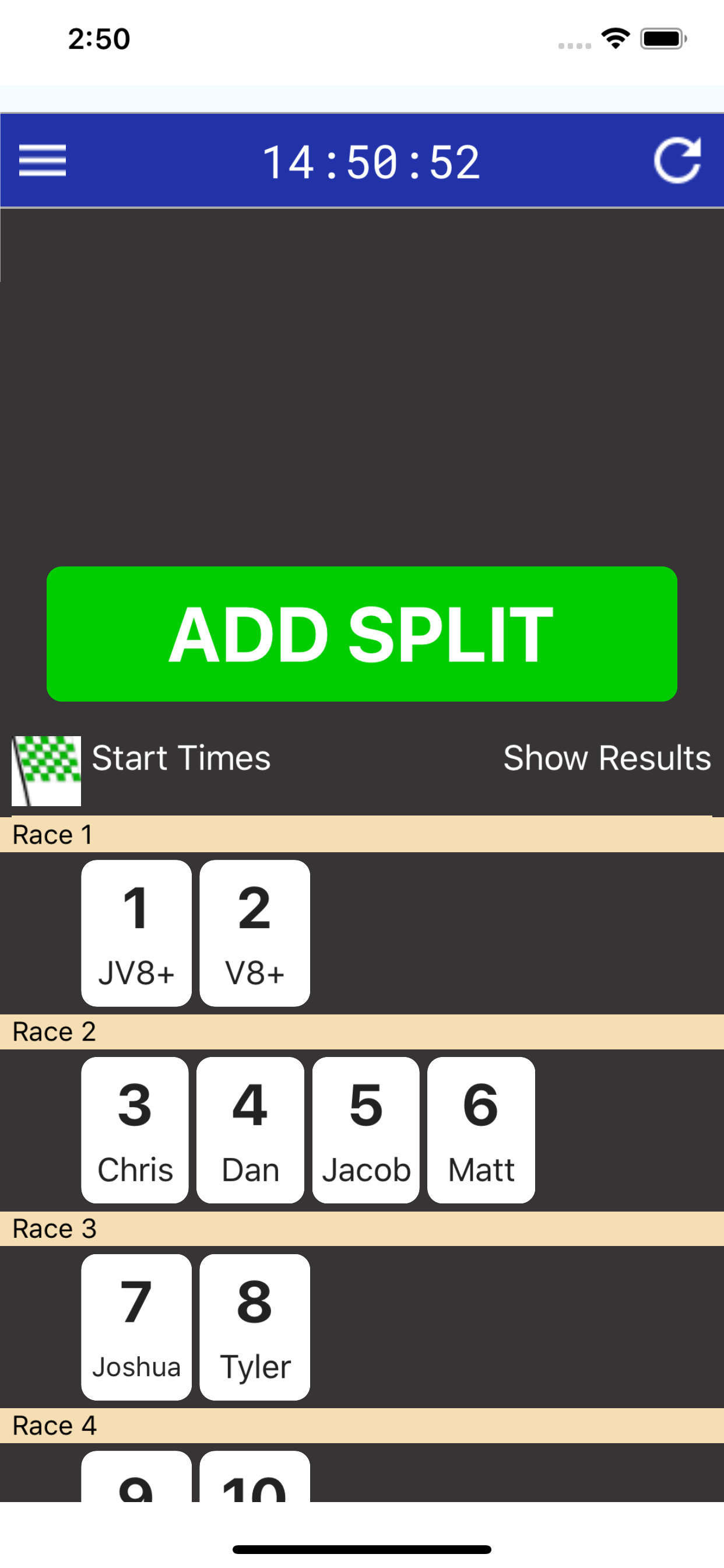 CrewTimer Regatta Timing