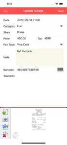 Receipt Wallet screenshot #2 for iPhone