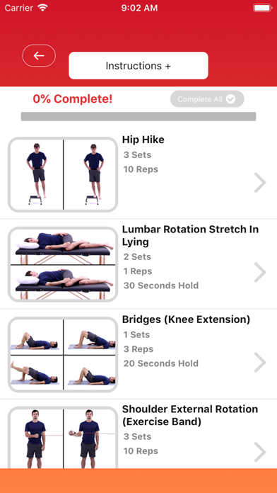 TheraFit Physical Therapy Screenshot