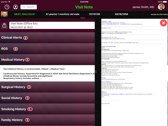 iPatientCare - EHR iPad screenshot 5 - Medical app