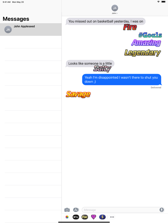 Bubba Stickers iPad screenshot 4 - Stickers app