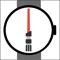 Start app on your watch and swing you arm as if you were fighting a sword , app detects rapid motions of you hand (watch) and plays lightsaber sound effects