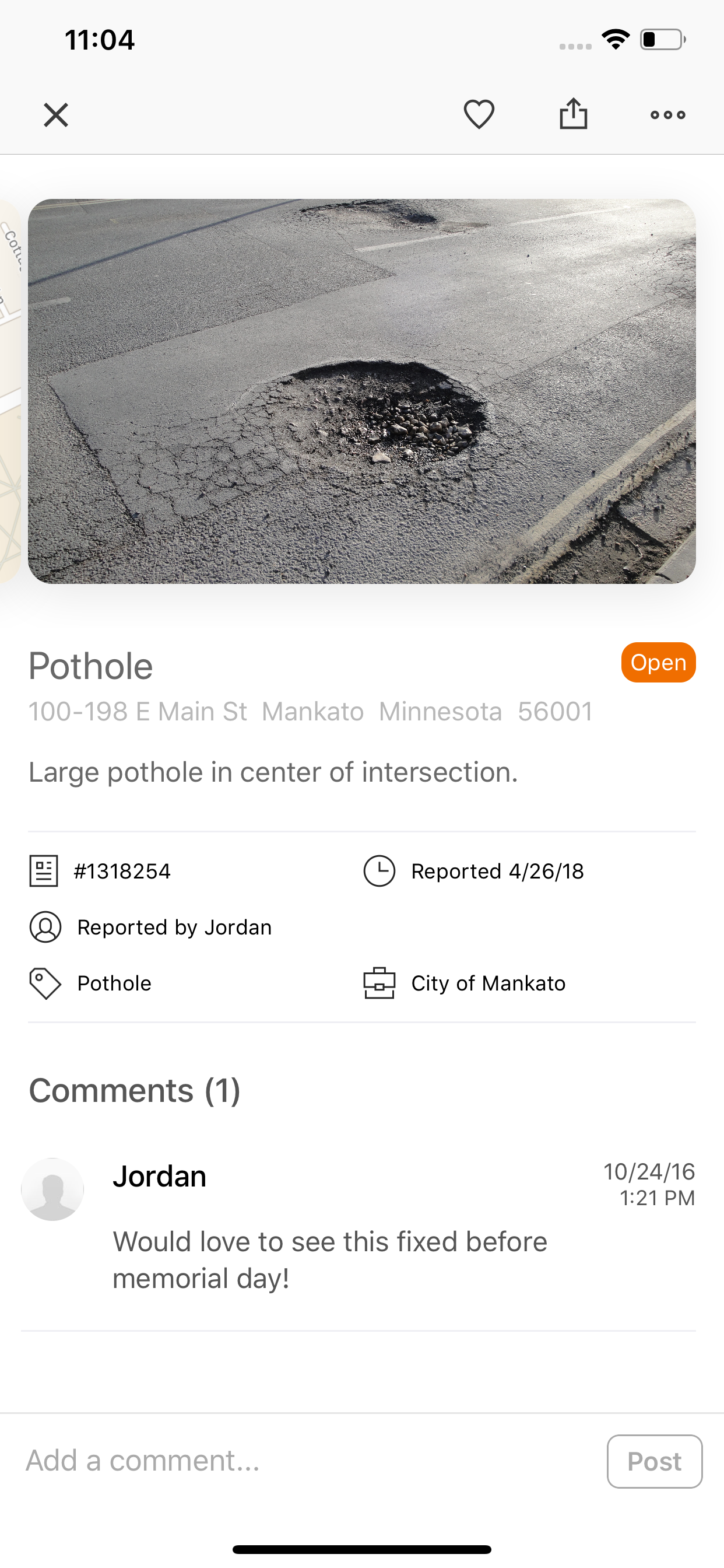 City of Mankato 311 screenshot 3