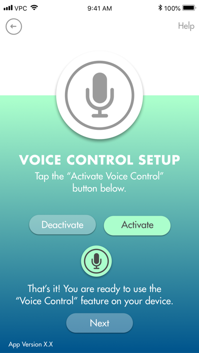 Voice Control Set Up screenshot 3