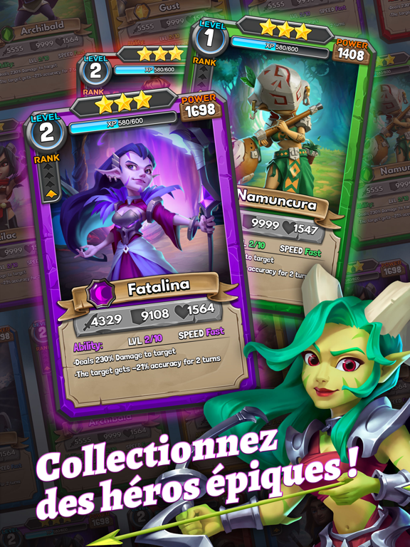 Screenshot #5 pour Dragon Strike: Puzzle RPG