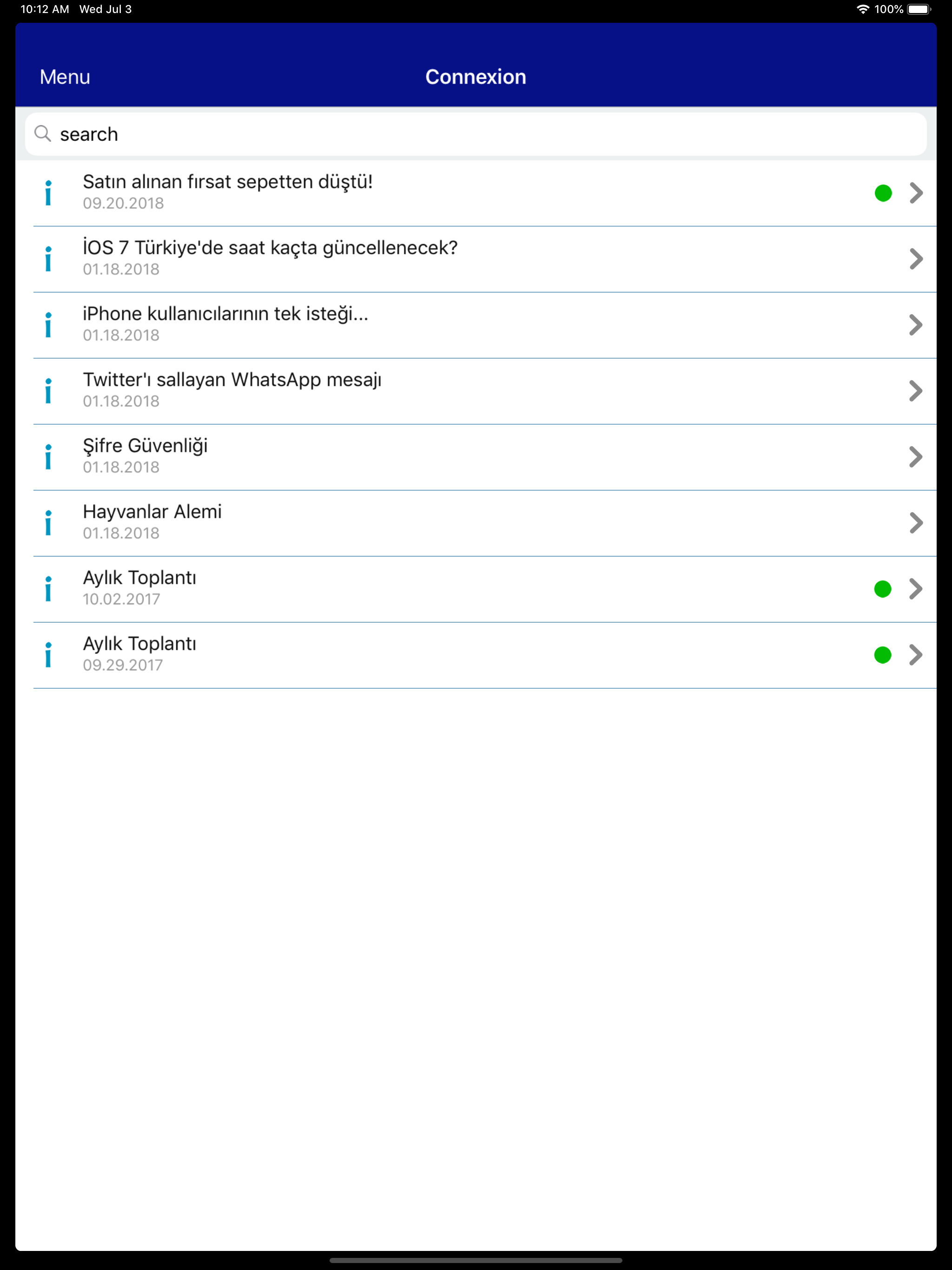 Connexion screenshot 8
