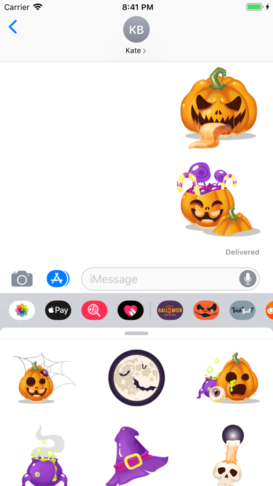 Halloween Night Sticker Party screenshot 2