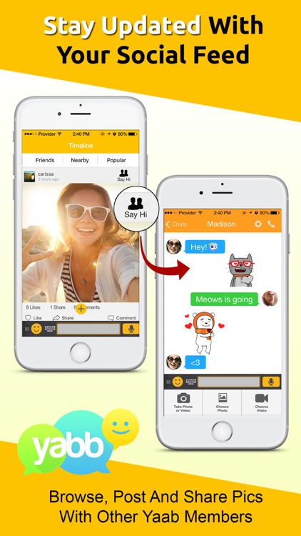 Yabb Messenger SMS, Chat, Call