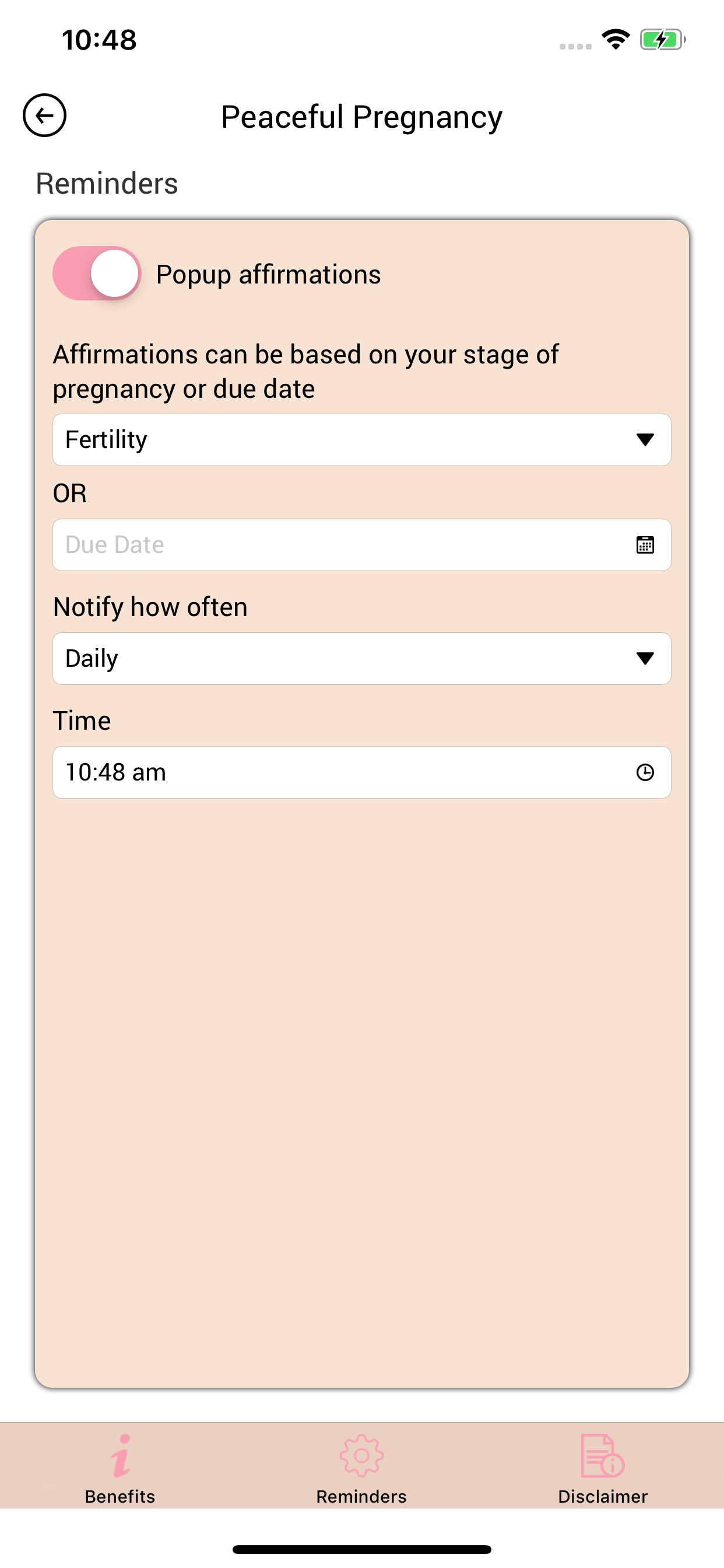 Peaceful Pregnancy: Easy Birth screenshot 4