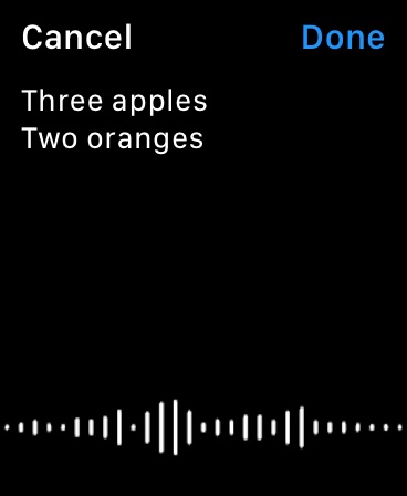 Apple Watch screenshot