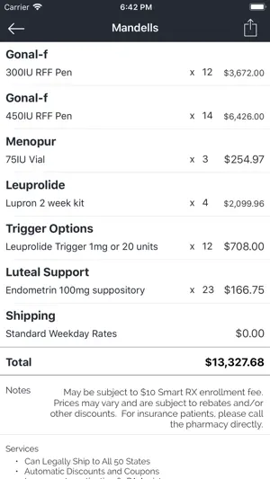 Fertility Drug Calculator: FDC screenshot 3