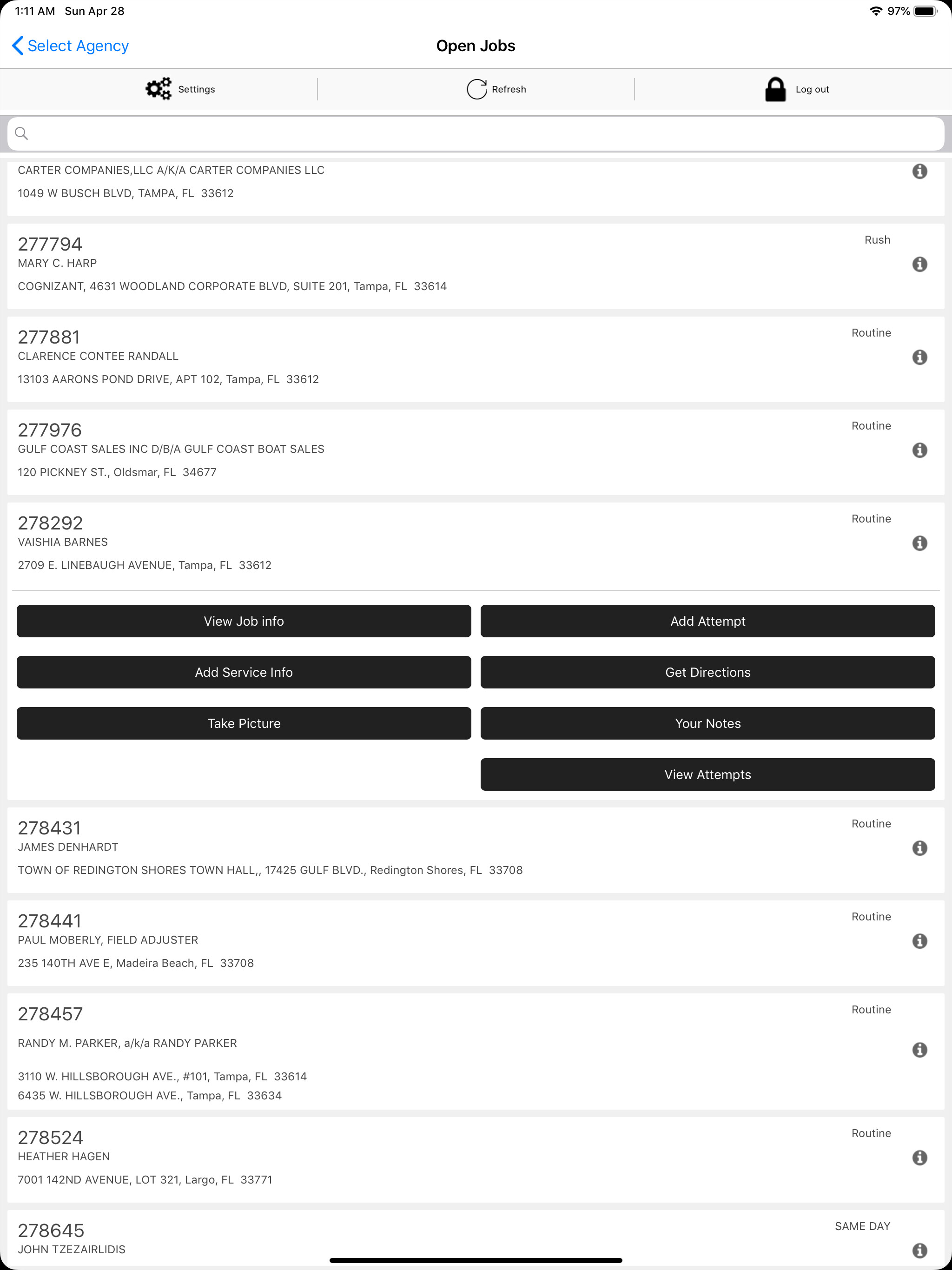 Mobile Agent - Process Servers screenshot 6