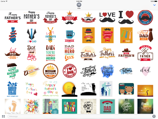 Screenshot #4 pour Father's Day Stickers