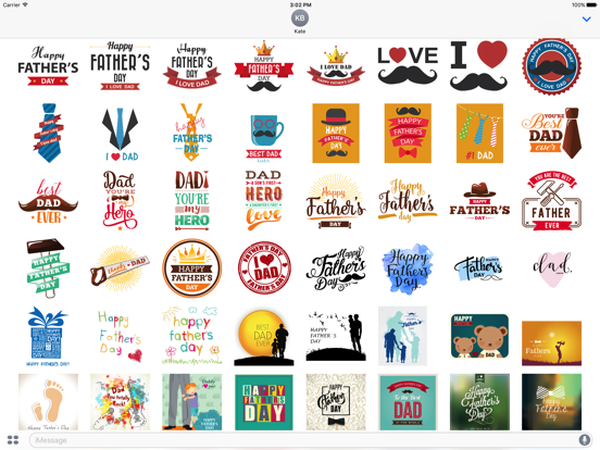 Father's Day Stickersのおすすめ画像1