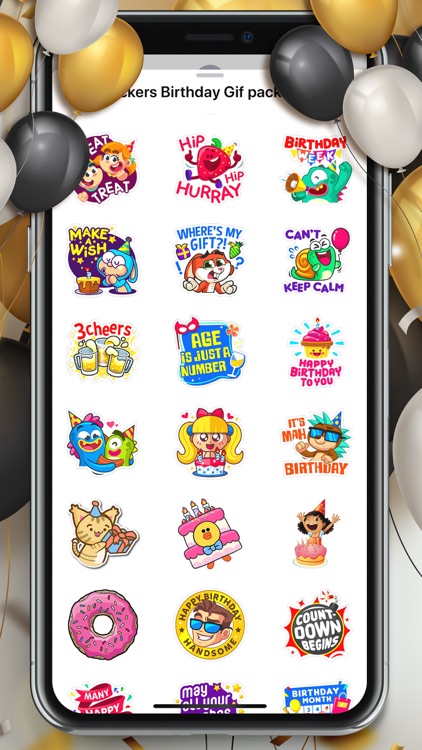 Stickers Happy Birthday Pack screenshot-3
