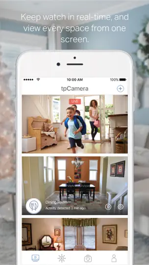 Скриншот TP-LINK TpCamera на iPhone 1