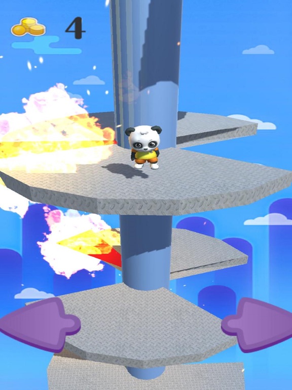 Screenshot #4 pour Panda Stars Jump on Helix Path