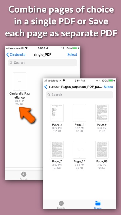 Screenshot #2 pour PDF pages Extractor & Splitter