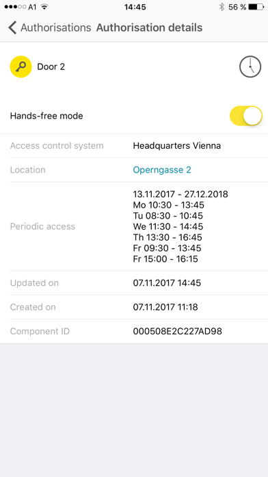 EVVA AirKey Screenshot