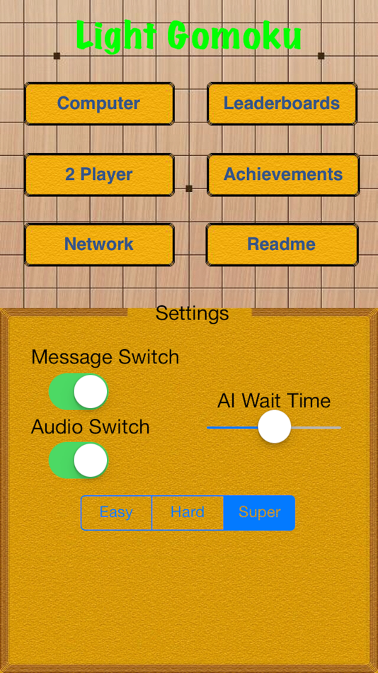 #2. Light Gomoku (iOS) Podle: CHIA HO KUO