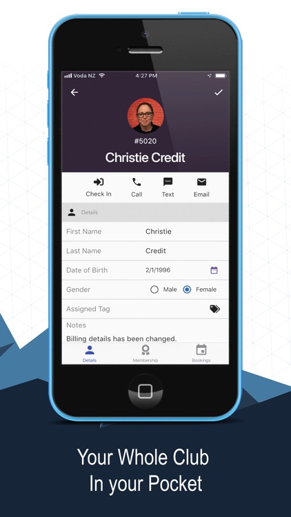 Staff App for GymMaster