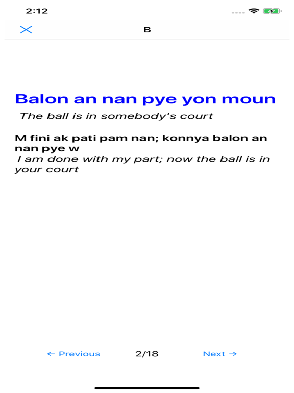 Screenshot #4 pour Haitian Creole Idioms