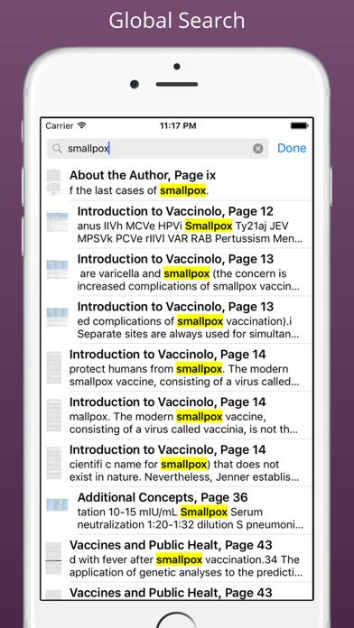The Vaccine Handbook App Screenshot