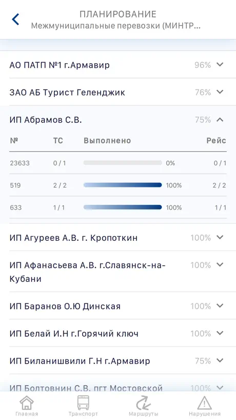 Транспорт.Контроль
