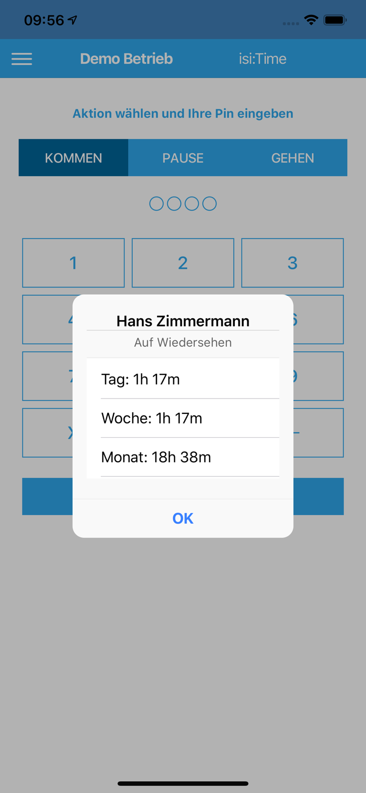 isi:Time Zeiterfassung screenshot 5