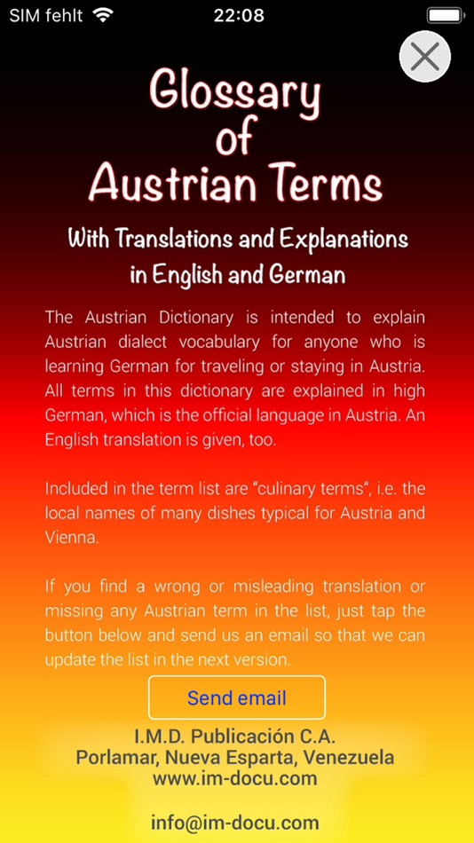 Glossary of Austrian Terms - 1.1 - (iOS)