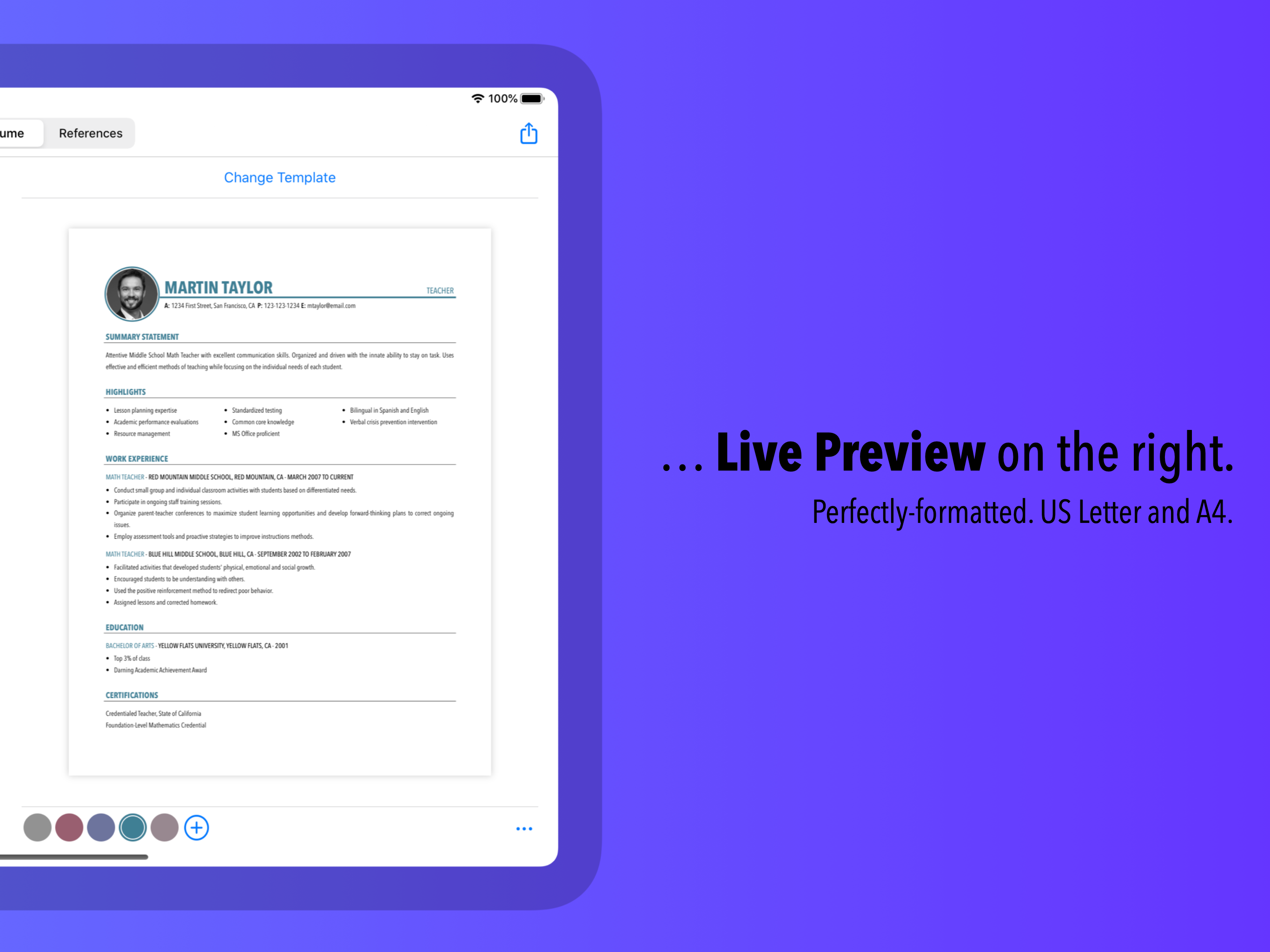 Resume Builder by Nobody