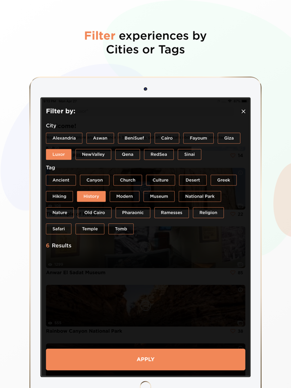 Around Egypt iPad screenshot 6 - Travel app