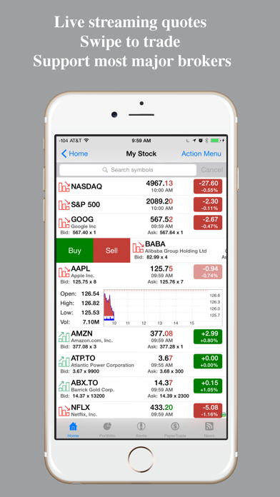 Stocks Tracker:Real-time stock Screenshot