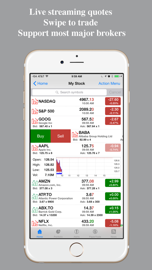 Stocks Tracker:Real-time stock - 8.3.8 - (iOS)
