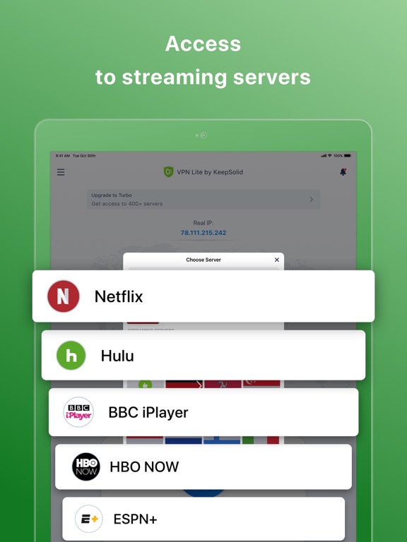 VPN Lite Without Registration iPad screenshot 4 - Productivity app