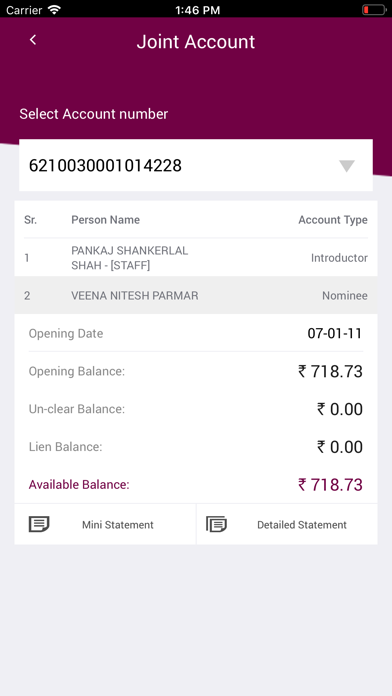 Nawanagar Bank Screenshot