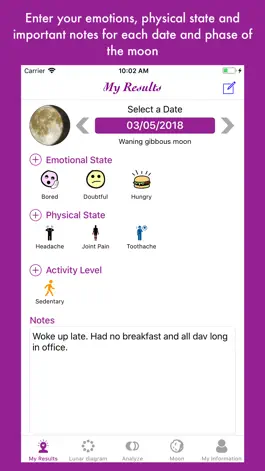 Game screenshot Lunar and Emotional Diagram mod apk
