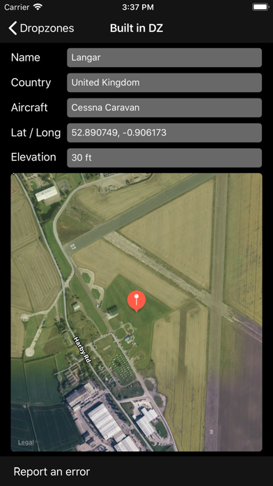 Skydive Logger Screenshot