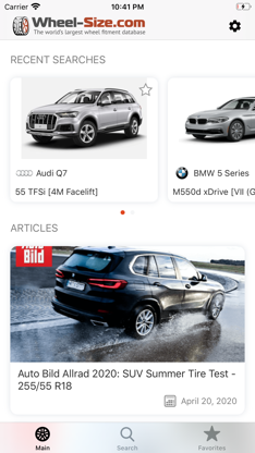 Wheel Size screenshot 1