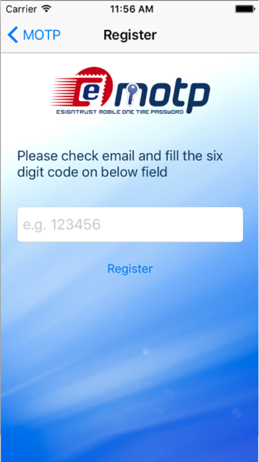 #3. eSignTrust MOTP (iOS) 由: Direccao dos Servicos de Correios e Telecomunicacoes