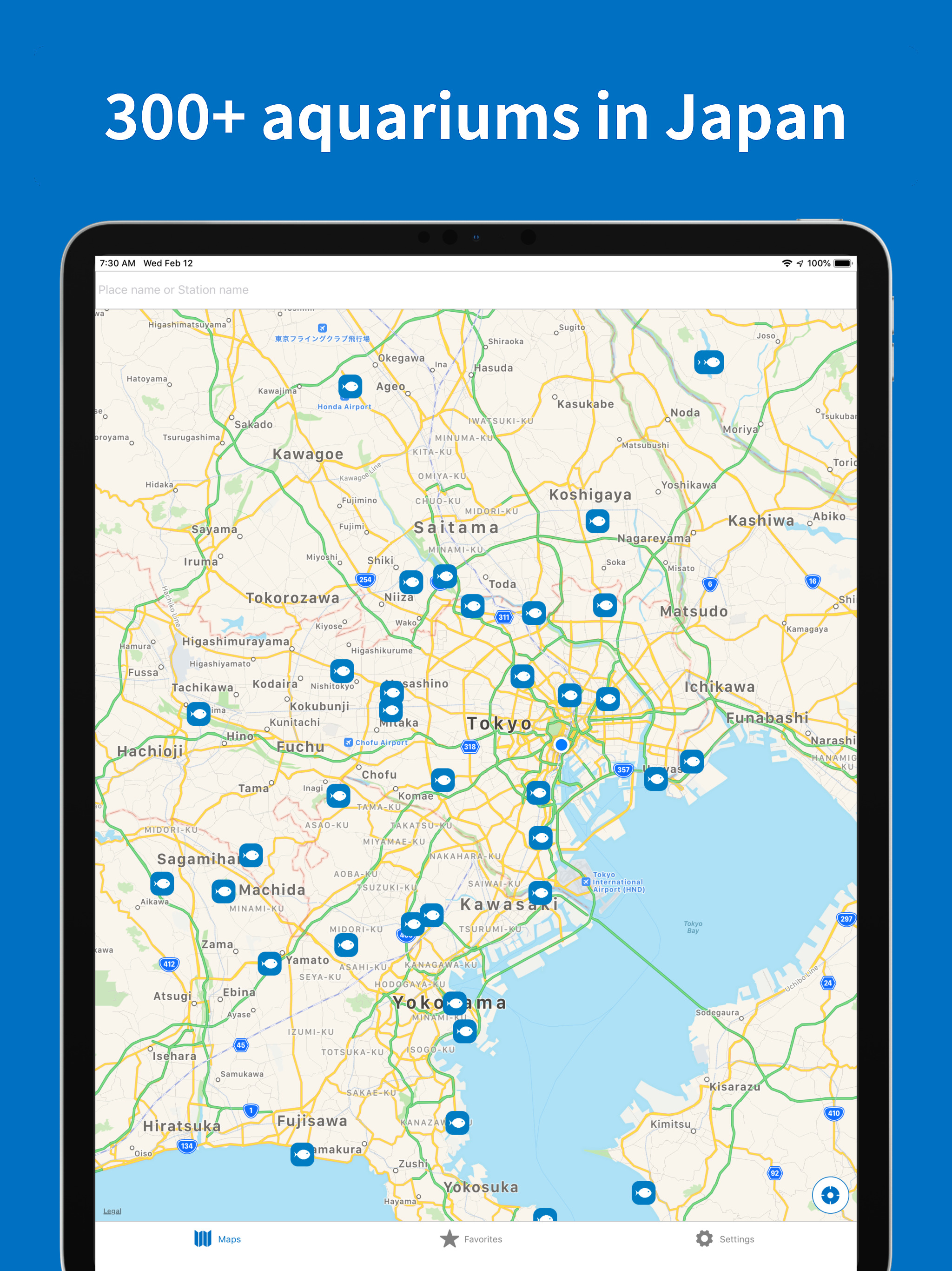 Aquarium Map Japan