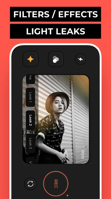 Dazzcam: Filtros efectos retro