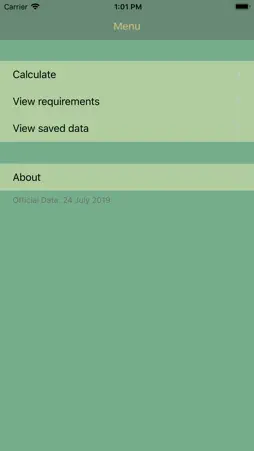 IPPT Requirements screenshot 1
