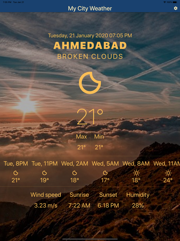 MyCity Weather iPad screenshot 5 - Weather app